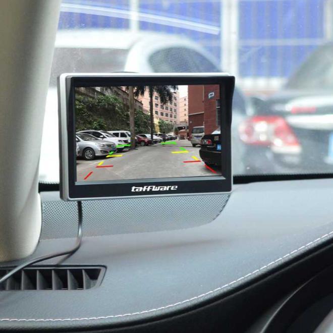 Monitor Rear View Parkir Mobil TFT LCD 5 Inch TV Mini TV Kecil TV Mobil [Anifki19]