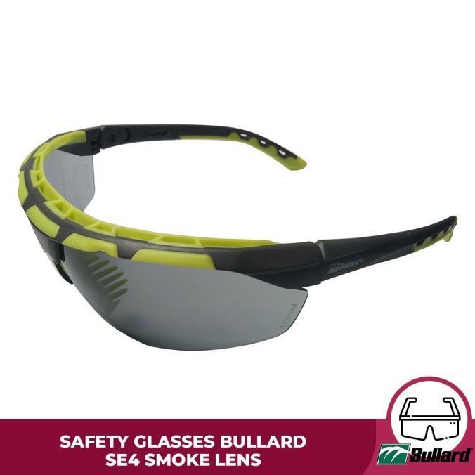 Kacamata Safety Bullard SE4 Smoke Lens, Anti Fog, Anti Scratch ANSI Z87.1 Kacamata Hitam Safety