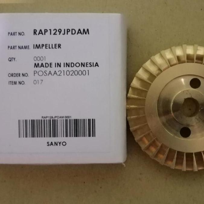 Spare part Pompa Air Sanyo Impeller PWH-138 C