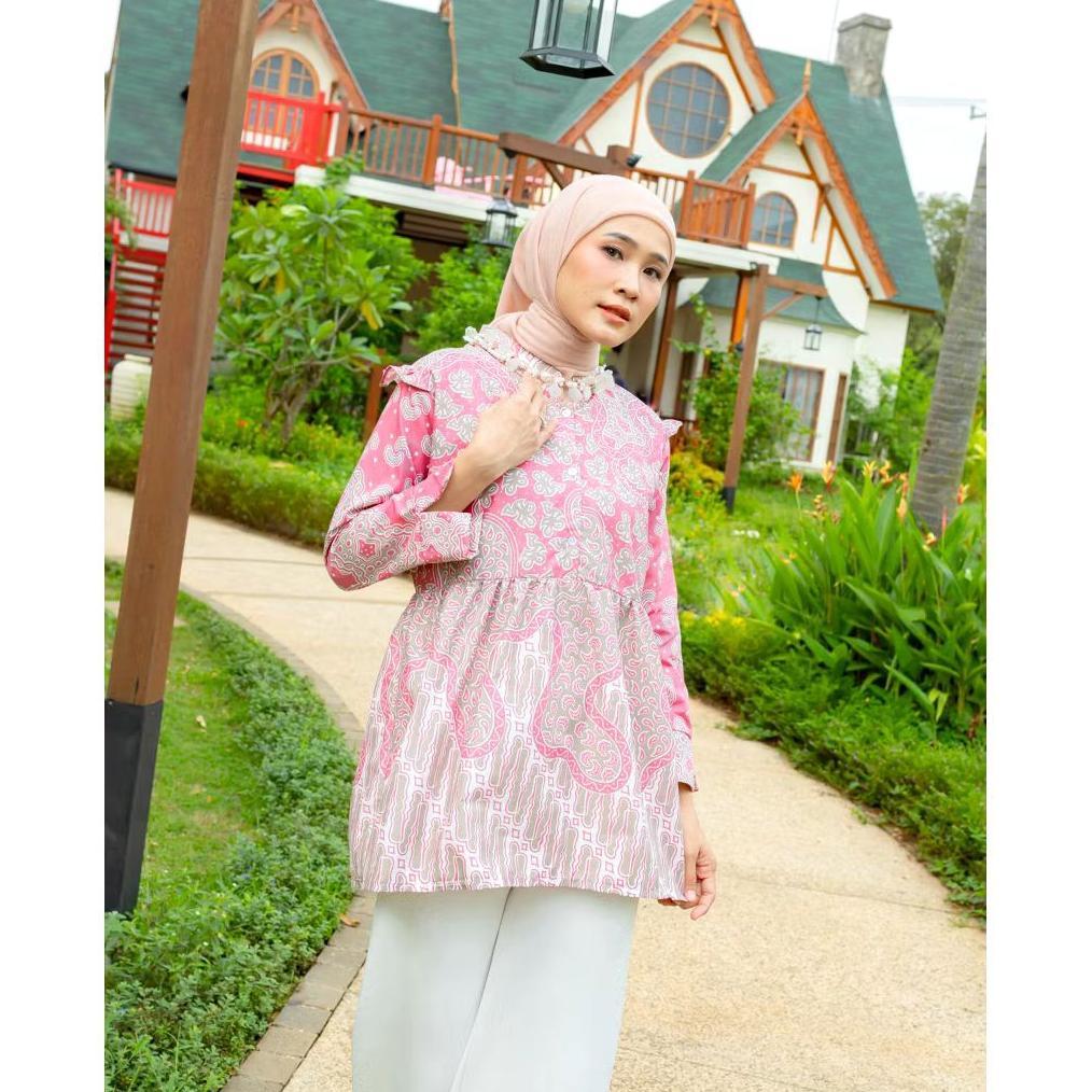 Batik Wanita Jumbo Baju Batik Wanita Size Jumbo Blouse Batik Wanita Size Jumbo LD 118 sd LD 140