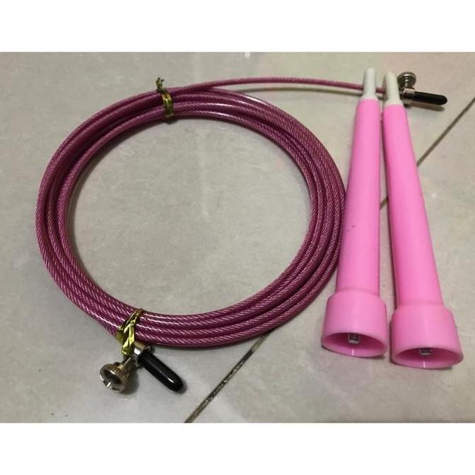 PREMIUM Skipping Swift Jump Rope (WARNA PINK) /Skipping/TRX/Dumbell/LP