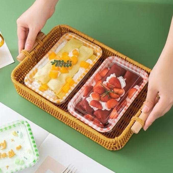 HILYAWN 10 PCS Mika Dessert Box / KOTAK Makanan Mika isi 10 Pcs / 10 pcs Korean Dessert Box Cake Pre