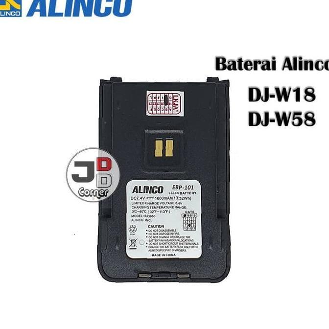 TERLARIS BATERAI HT ALINCO DJ-W58 EBP-101 ORI DJW58 DJ W58 EBP101 BATERE BATRE
