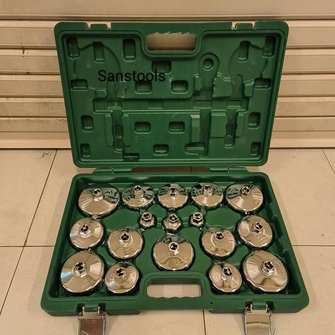 JINGEIZ 17pcs kunci oil filter set mangkuk / pembuka filter oli mobil motor