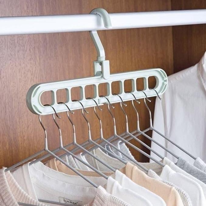AKSULUTI cupboard tidy gantungan baju super hemat tempat portable multifungsi