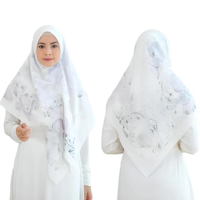 Kerudung Hijab Muslim Segi Empat Syari 128x128 Printing Voal Motif
