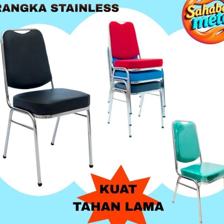 Kursi Susun / Kursi Kantor / Kursi Kondangan / Kursi Resepsi / Kursi Susun Serbagaguna Stainless