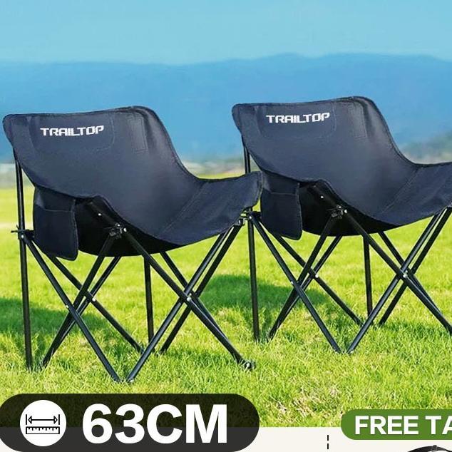 Trailtop Kursi Lipat Outdoor Kursi Santai Kain Oxford Bangku Lipat Kursi Lipat Portable