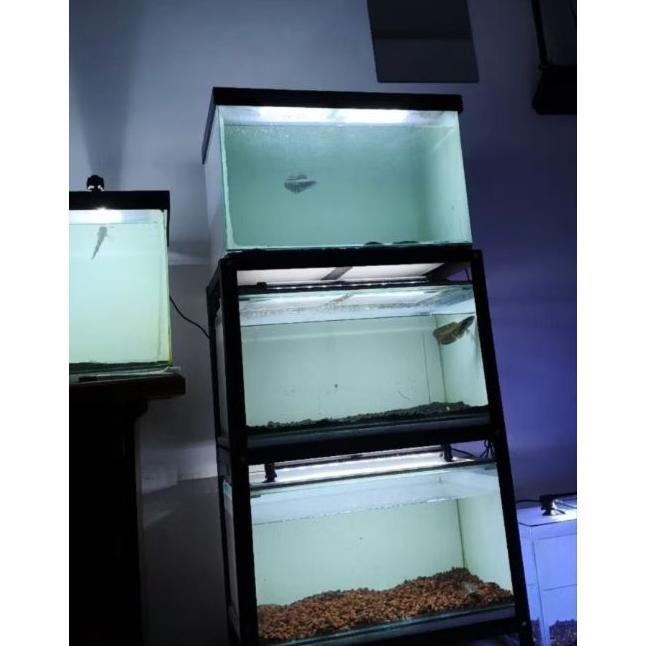 Rak Serbaguna P40Cm L30Cm T80Cm 3 Susun / Rak Aquarium / Rak Bongkar Pasang / Rak Susun Besi / Rak C