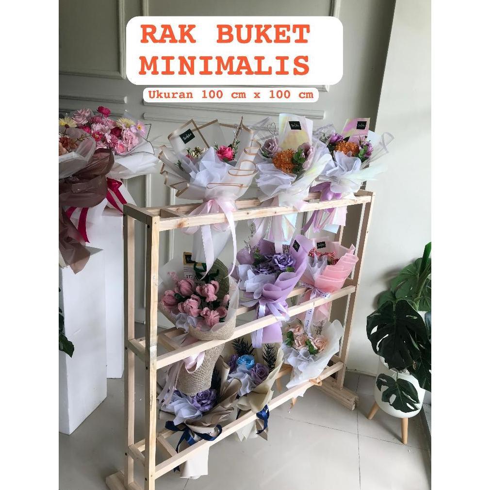 Rak Buket 3 Susun / Rak Buket Minimalis / Rak Buket Simpel Aesthetic
