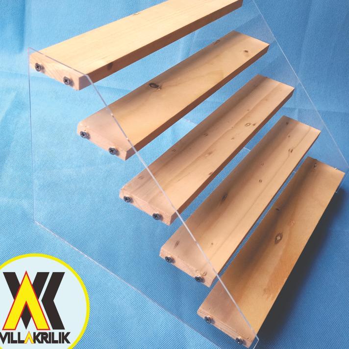 Rak Akrilik 5 Tingkat /Display Mainan Akrilik / Rak Cosmetic Organizer