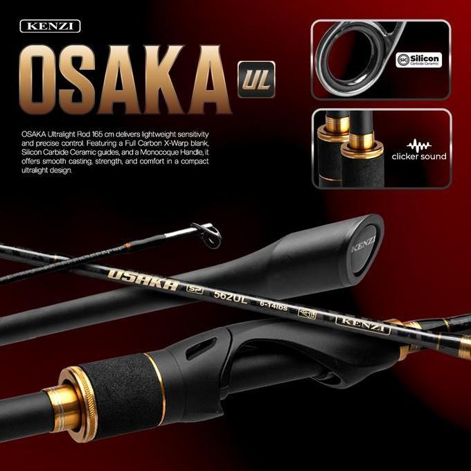 NEW JORAN KENZI OSAKA 562 UL | SiC Guide Anti Korosi | Full Carbon X-Wrap | Solid Carbon | 2-6lbs 4-