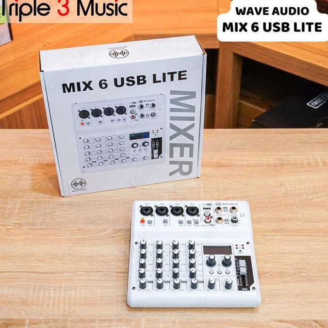 WAVE AUDIO MIX6USB LITE MIX 6 USB personal monitor mini mixer usb soundcard LIVE STREAMING