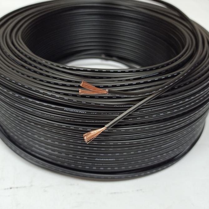 Kabel Speaker Rostand 18Awg 2x0.75mm Murni Full Tembaga Harga Permeter
