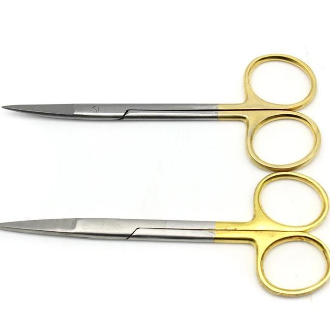 Iris Scissor Straight Curved - Gunting Iris  Lurus Bengkok - Gunting Alis Mata Jaringan Gum Operatin