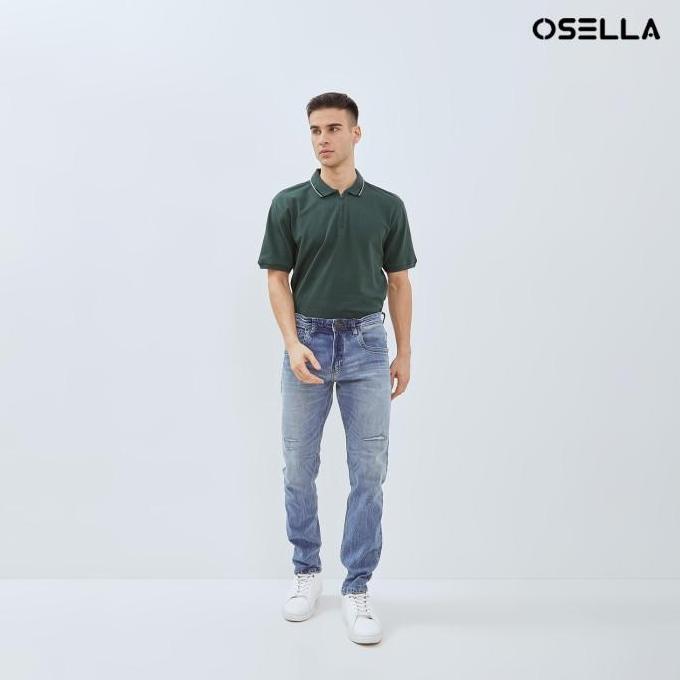 Osella Brando Slim Fit Denim Jeans In Lht Blue Wash 2O5012A1 | Celana Jeans Panjang Pria