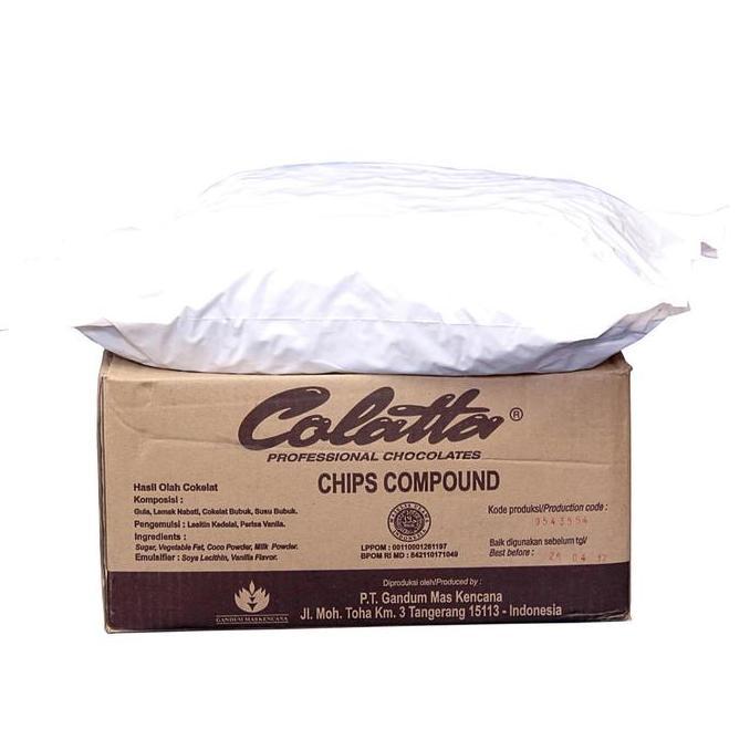 Ingredients- Coklat Choco Chip Colatta Repack 250 Gram