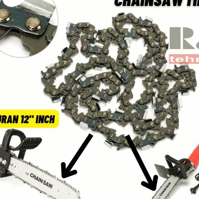 Mata Rantai Chainsaw Gergaji Senso Gerinda Chain Saw Mini 12" Inch