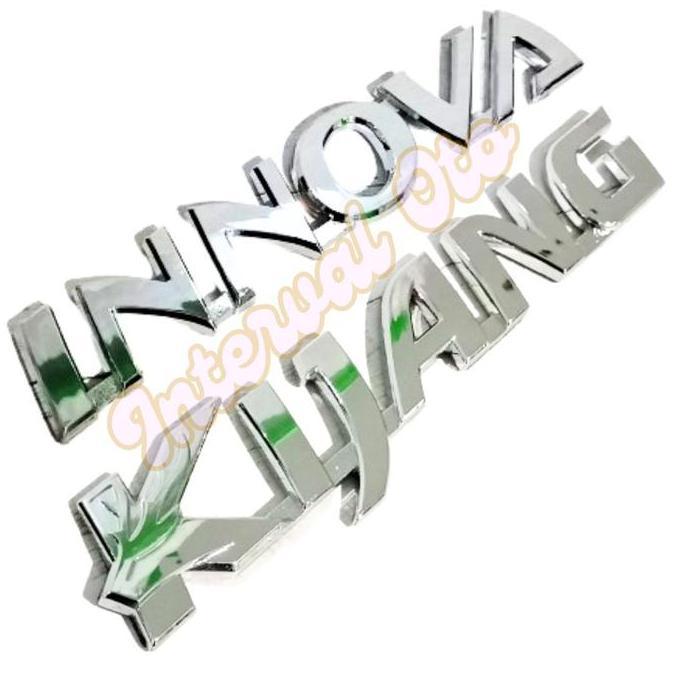 EMBLEM BELAKANG LOGO KIJANG INNOVA MOBIL KIJANG INNOVA CHROME MODEL TEMPEL SPESIAL
