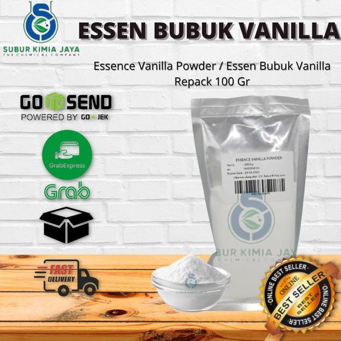 Essence Vanilla Powder / Essen Bubuk Vanili / Essen Vanili 100 Gr