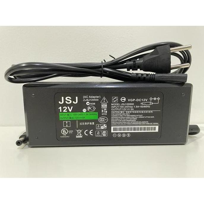 Adaptor 12V 5A / Adaptor DC 12 Volt 5 Ampere