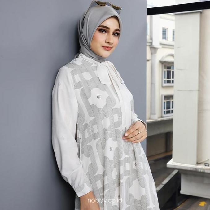 Nobby Auri Dress Gamis Muslim Wanita Office Look Elegant Bahan Woolpeach Ultimate
