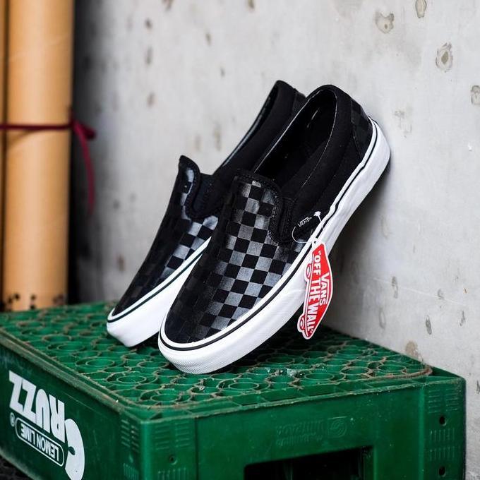 Vans Slip On Checkerboard Black / Black