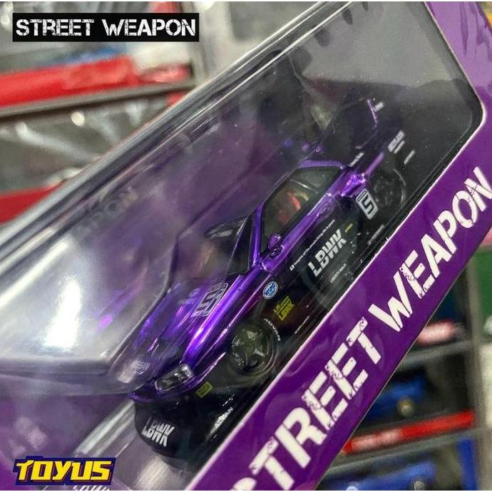 Street Weapon Street Warrior - Nissan Skyline LBWK R34 Chrome Purple