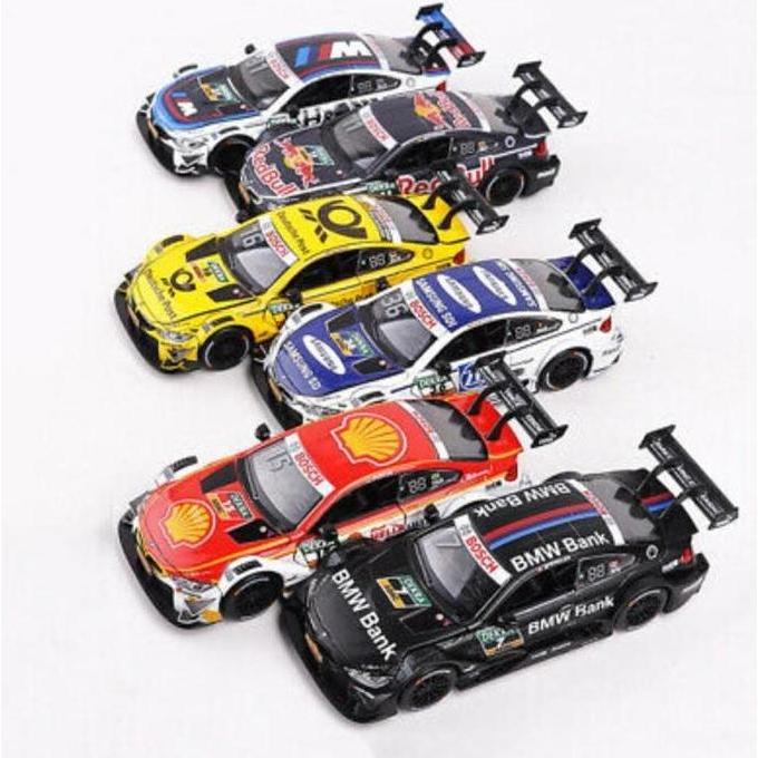 1:32 BMW M4 DTM Garland Racing Diecast Mobil Miniatur Pajangan
