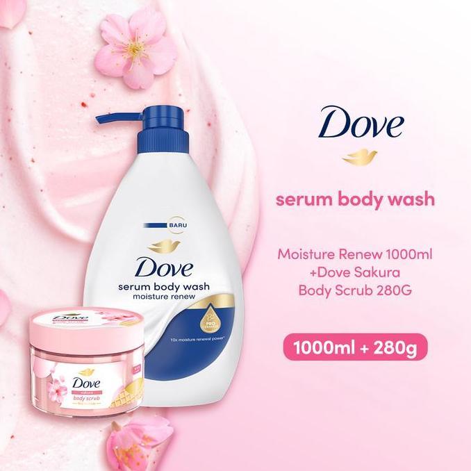 Bathe- Paket Body Care Dove Sabun Mandi & Dove Ice Cream Scrub