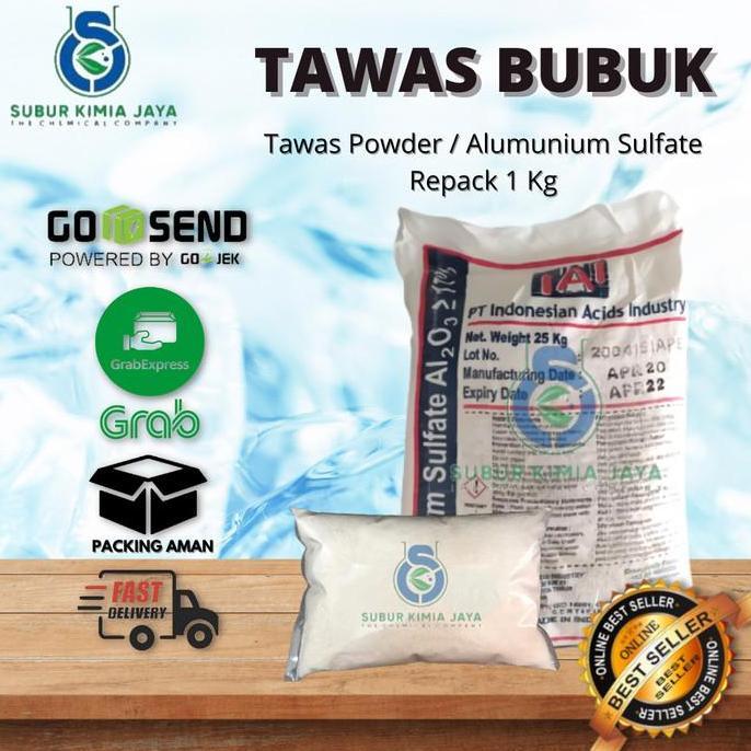 Tawas bubuk / tawas powder / alumunium sulfat 1 KG
