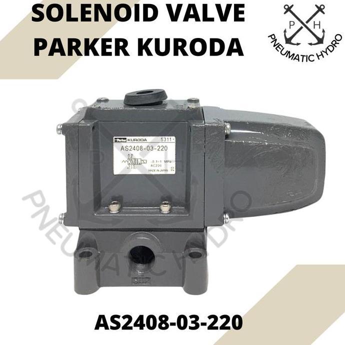 Selenoid Valve Pneumatic Parker Kuroda As2408-03-220 Terbaru 