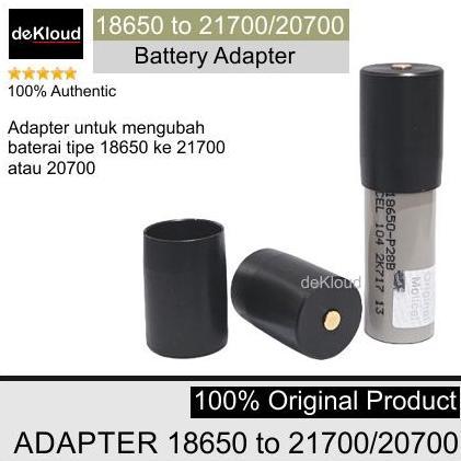 Homeme- Baterai Adapter 18650 To 21700 / 20700 | Batre Adaptor Ke Battery Batere