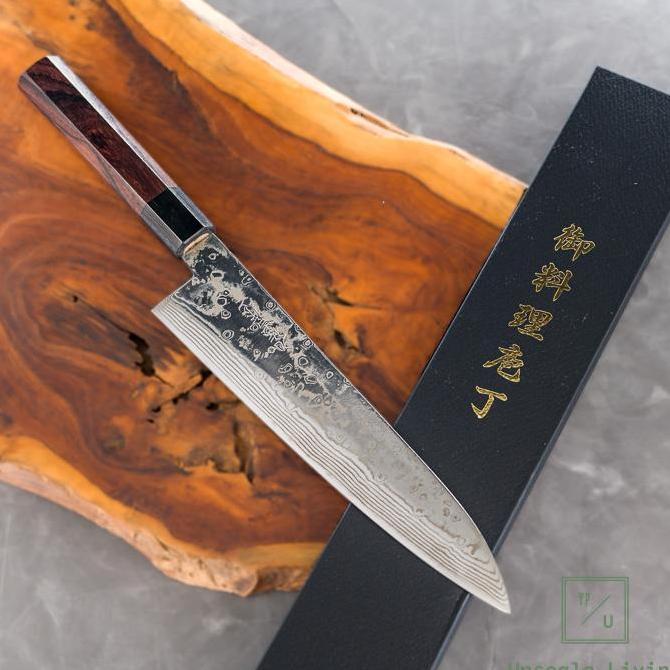 Japanese Knife Yoshida Hamono ZDP189 Damascus Gyuto 210mm