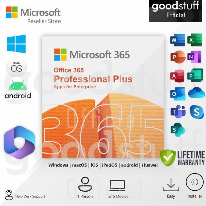 Microsoft Office 365 Pro Plus Original Lisensi