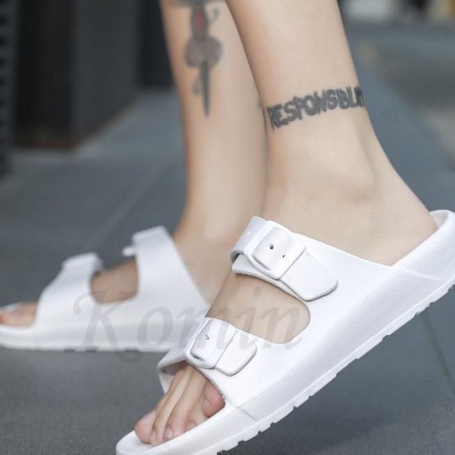 Sandal Slip On Sendal Polos Bahan Lembut Sandal Karet Wanita Sandal Wanita  Korean Style
