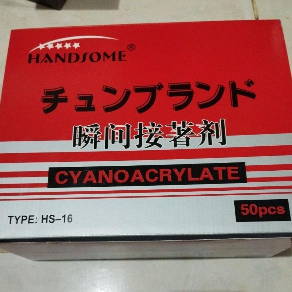 Lem Korea Handsome Merah Hs-13  1 Box Isi 50 Pcs