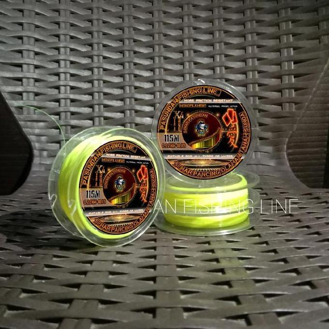 Pesce- Pasundan Fishing Line Rna Kuning Stabilo 115Meter Senar Pancing Anti Kriting Kecil Kuat Senar