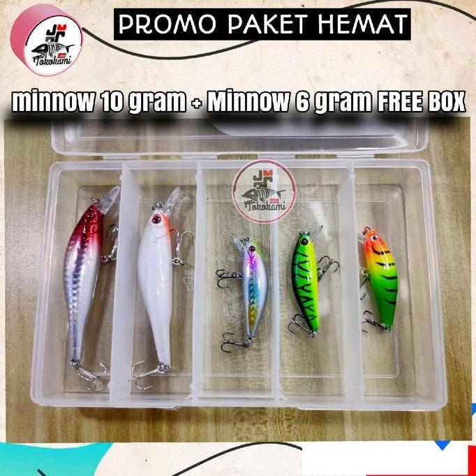 Pesce- Lure Minnow  10 Gram Isi 5 Free Box