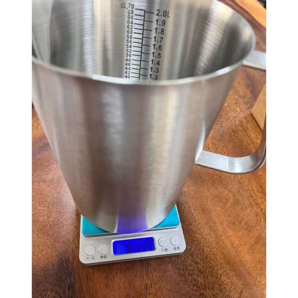 Gelas Ukur/Gelas Takar/Gelas Takaran/2 Liter Stainless