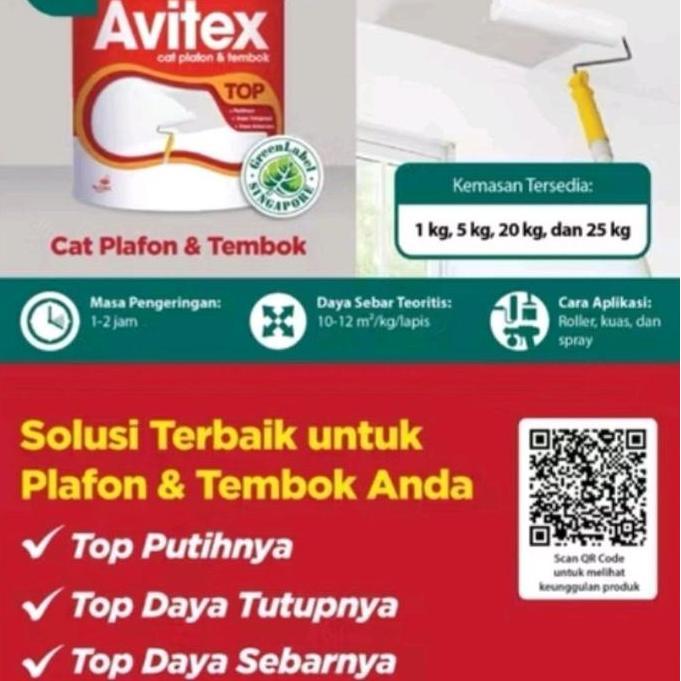 Avitex Cat Plafon & Tembok 5kg