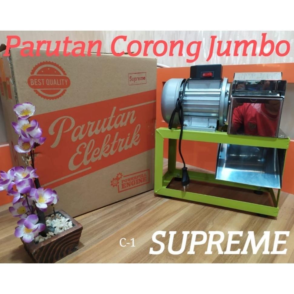 Mesin Parut Kelapa Corong Supreme Jumbo / Mesin Parutan Kelapa Listrik / Mesin Serut Kelapa Listrik