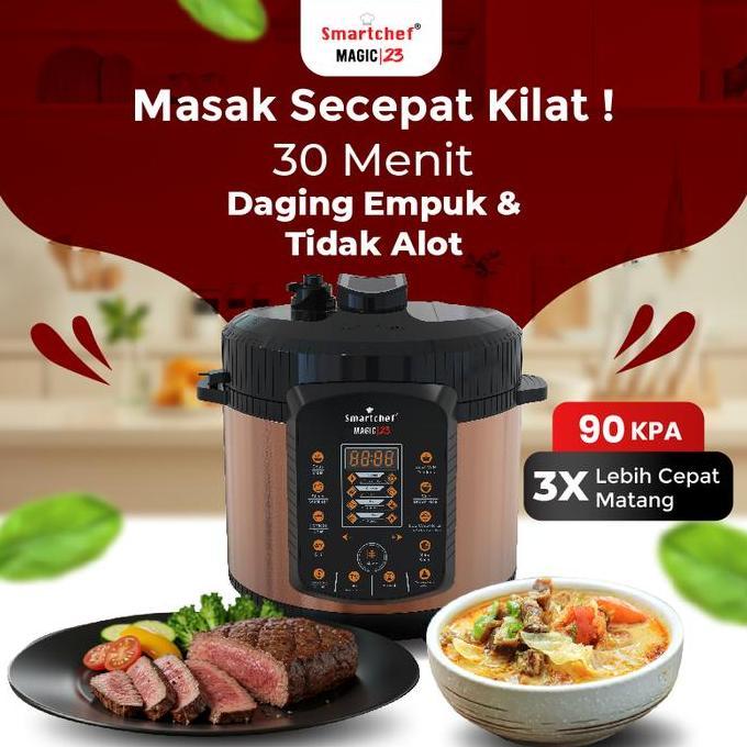 Lavista_corp - Smart Chef Presto Slowcooker Listrik 5L Produk Premium Original Garansi Resmi
