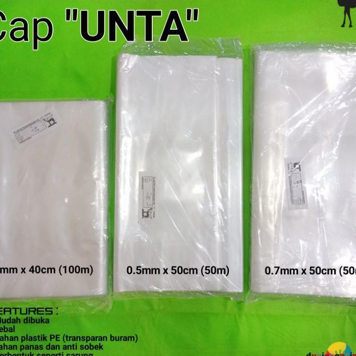 1 Roll Plastik Kantongan Pe Cap Unta Untuk Packing Ikan Packing Hasil Panen Kebun Untuk Cor Bangunan