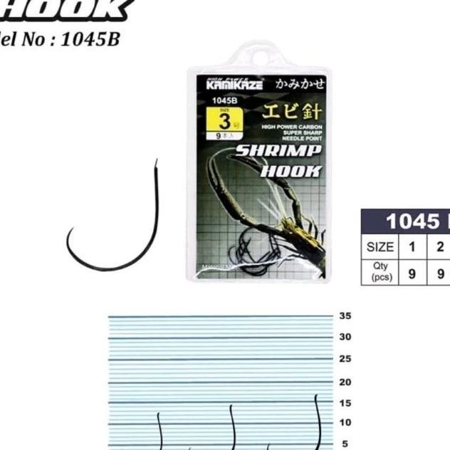 Mata Kail Pancing Kamikaze Shrimp Hook 1045 Kail Pancing Udang