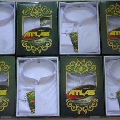 BAJU KOKO ATLAS LENGAN PANJANG GROSIR - BAJU MUSLIM ATLAS -BAMUS ATLAS