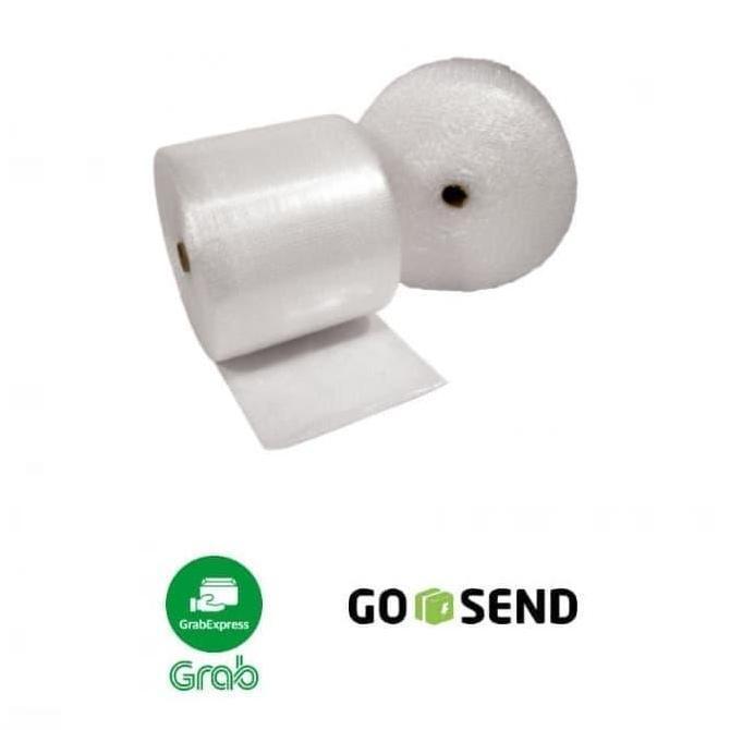 Akukamu- Bubble Wrap 40Cm X 50M Bening/ Hitam Plastik Buble Roll Bandung Putih