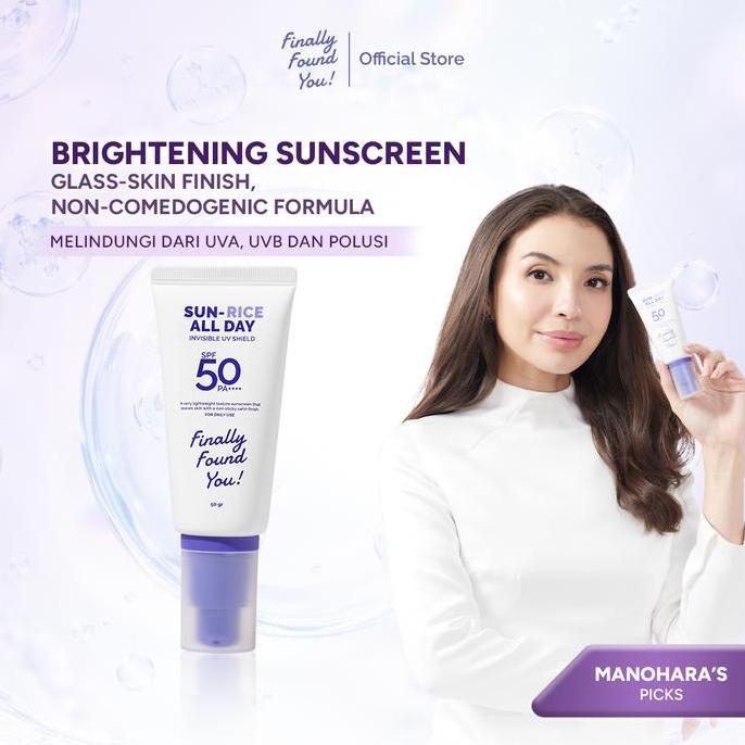 [Manohara's Pick] Finally Found You SUN-RICE ALL DAY Invisible UV Shield SPF 50 PA++++ 50ml Sunscree