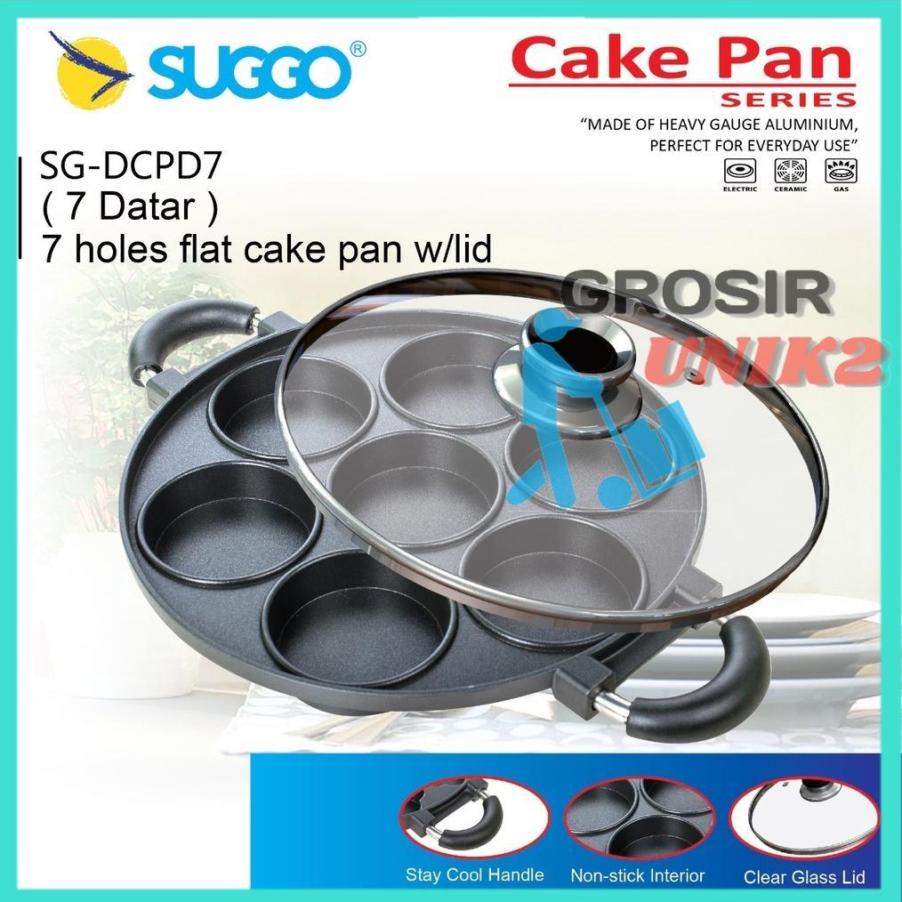 SUGGO LUBANG DATAR CAKE PAN SUGGO / CAKE PAN SUGGO 7 LUBANG dan 8 LUBANG / CETAKAN KUE 7 LUBANG / CE