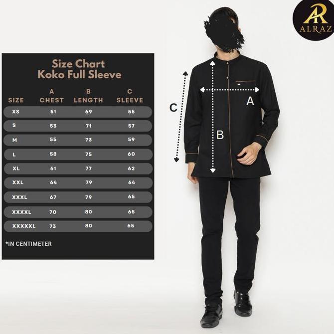Kemko / Baju Kemeja Koko Alraz Manset Al Raz Premium